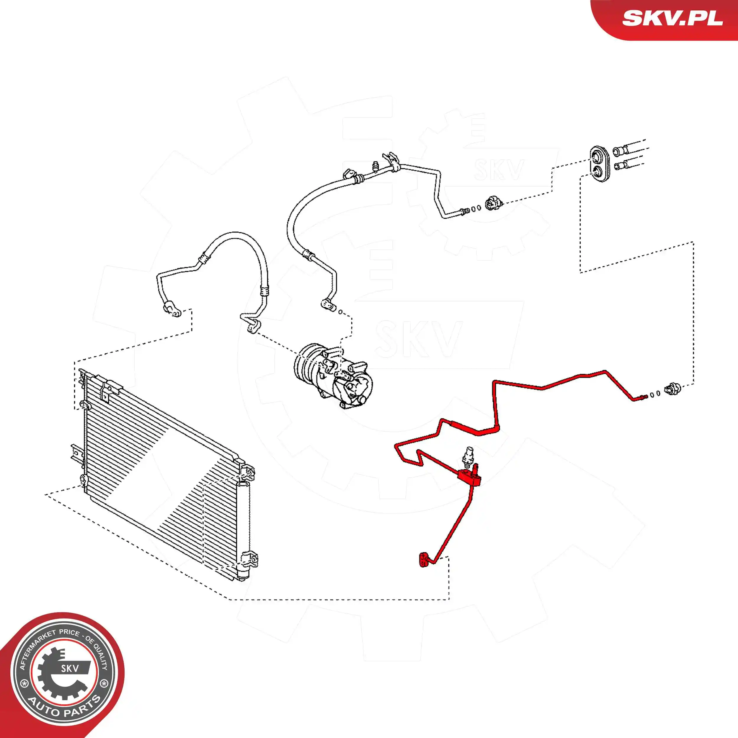 High-pressure Line, air conditioning